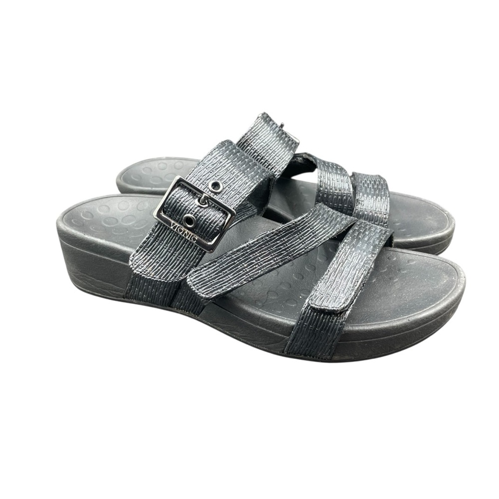 Vionic Rio Black Sandals with Adjustable Straps Women’s 7